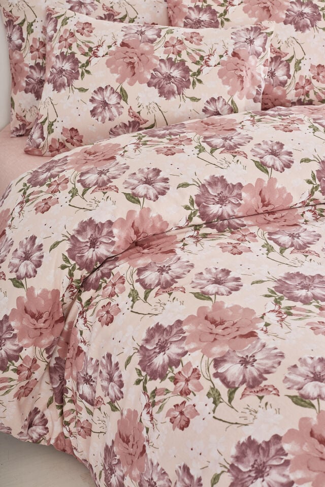RANFORCE  ÇİFT KİŞİLİK NEVRESİM TAKIMI ROSE MAVİ