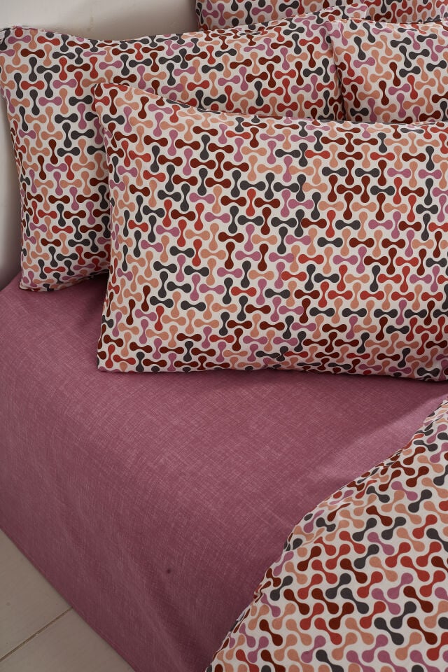RANFORCE  ÇİFT KİŞİLİK NEVRESİM TAKIMI PUZZEL PEMBE