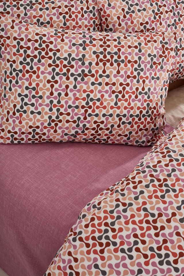 RANFORCE  ÇİFT KİŞİLİK NEVRESİM TAKIMI PUZZEL PEMBE