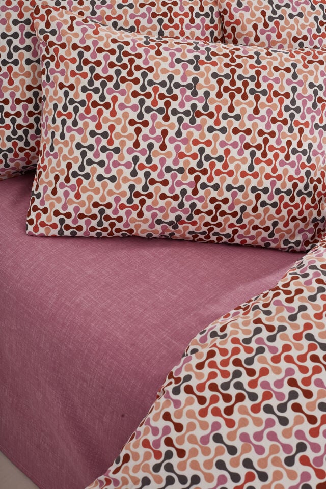 RANFORCE  ÇİFT KİŞİLİK NEVRESİM TAKIMI PUZZEL PEMBE